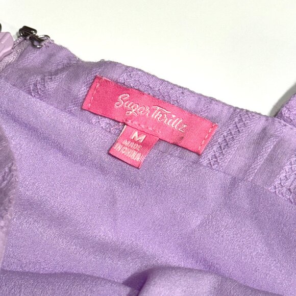 Sugar Thrillz Dolls Kill Lavender Purple Lace Up Dress Rapunzel Costume Tangled - Picture 8 of 13